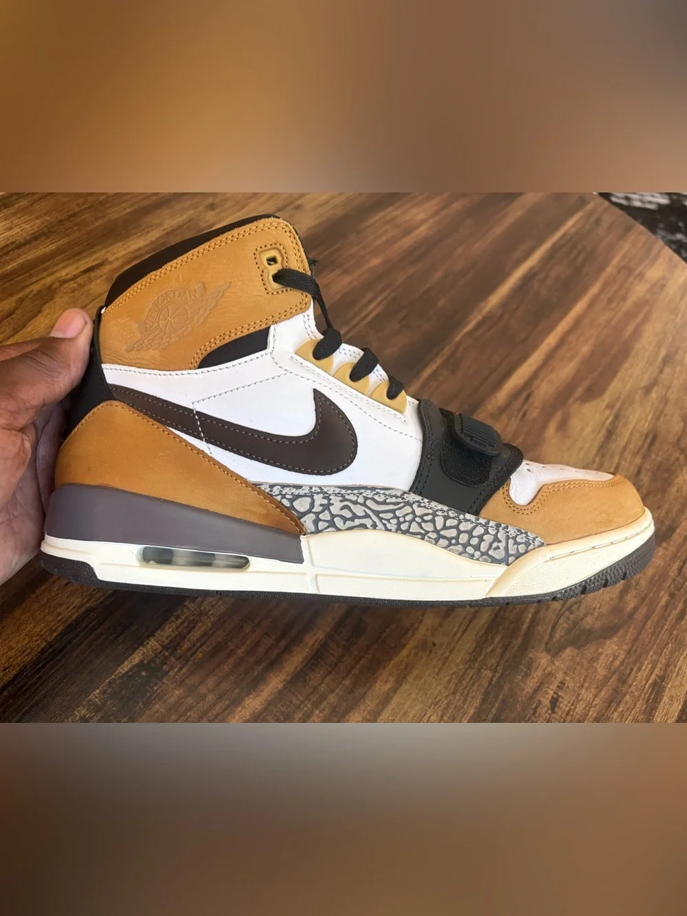 Air Jordan Legacy 312 - Size 13 White/Baroque Brown-Wheat